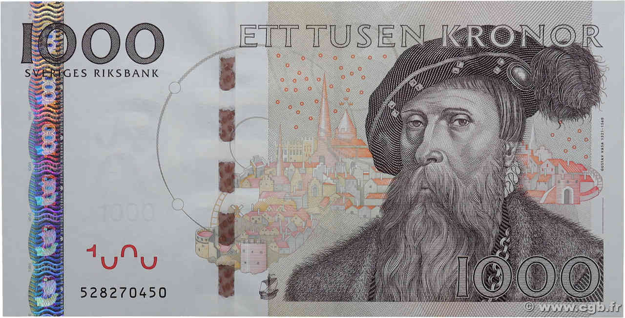 1000 Kronor SUÈDE  2005 P.67 NEUF