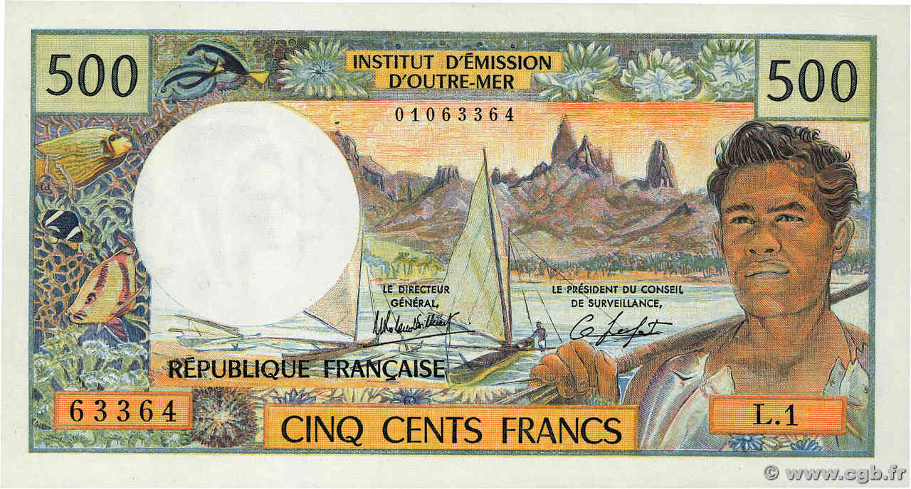 500 Francs NOUVELLE CALÉDONIE  1983 P.60d fST+