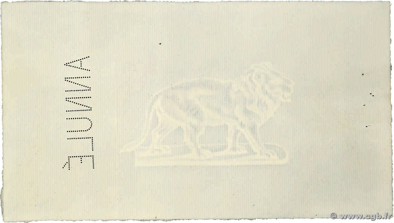 Papier type 1865/1874 Annulé ARGELIA  1865 P.(010z) EBC