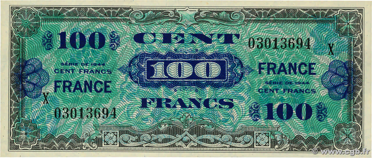 100 Francs FRANCE FRANCE  1945 VF.25.11 UNC