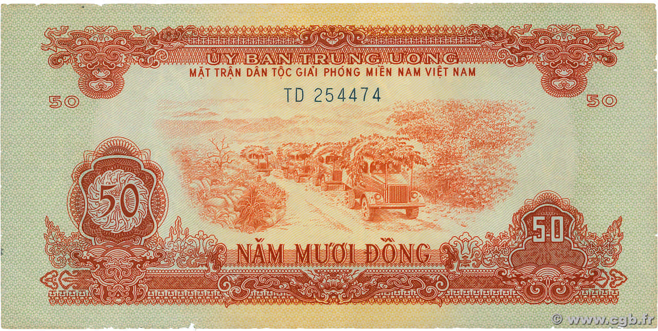 50 Dong VIET NAM SUD  1963 P.R8 SUP