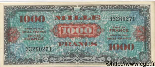 1000 Francs DRAPEAU FRANCIA  1944 VF.22.01 EBC