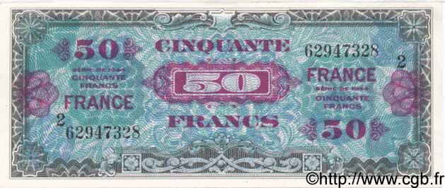 50 Francs FRANCE FRANKREICH  1944 VF.24.02 fST
