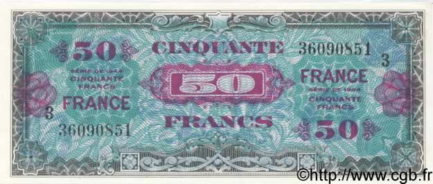 50 Francs FRANCE FRANCIA  1944 VF.24.03 FDC