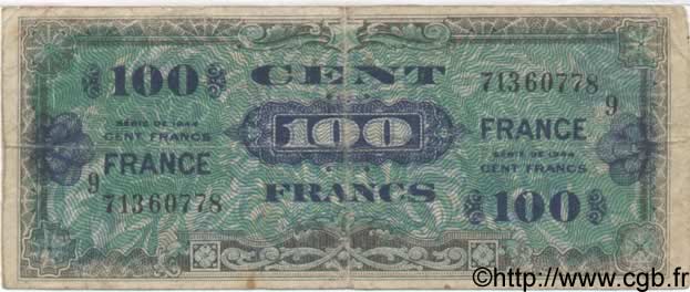100 Francs FRANCE FRANKREICH  1944 VF.25.09 fS
