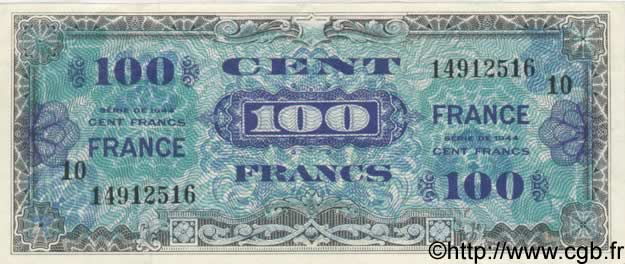 100 Francs FRANCE FRANKREICH  1944 VF.25.10 VZ