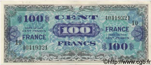100 Francs FRANCE FRANCE  1944 VF.25.10 VF+