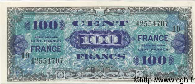 100 Francs FRANCE FRANKREICH  1944 VF.25.10 fST