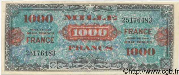 1000 Francs FRANCE FRANKREICH  1944 VF.27.01 VZ