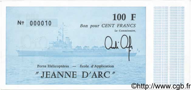 100 Francs FRANCE Regionalismus und verschiedenen  1981 Kol.226g ST