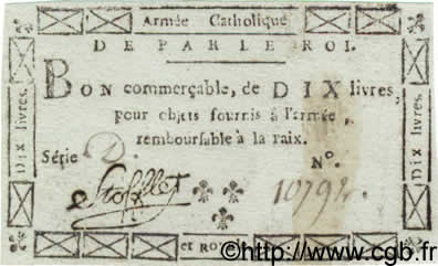 10 Livres FRANCE  1794 Laf.274 XF