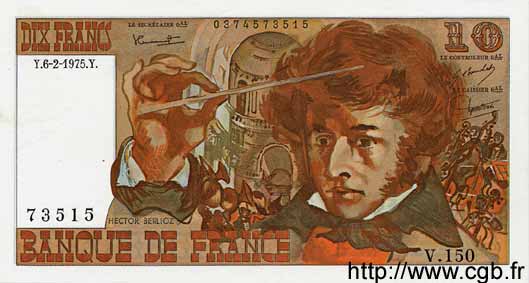 10 Francs BERLIOZ FRANCIA  1975 F.63.08 SC+