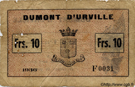 10 Francs INDOCINA FRANCESE  1945 P.- q.MB
