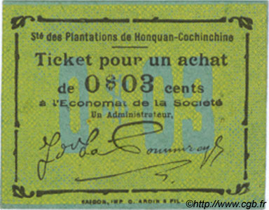 3 Cents FRANZÖSISCHE-INDOCHINA  1920  ST