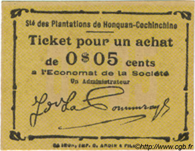 5 Cents FRANZÖSISCHE-INDOCHINA  1920  ST