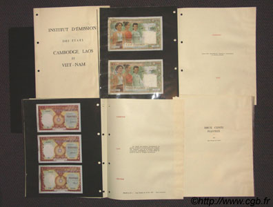 1 Piastre - 200 Piastres série 18 SPECIMEN Spécimen INDOCHINA  1954 KM.919s EBC