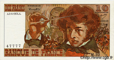 10 Francs BERLIOZ FRANCIA  1974 F.63.04 SC