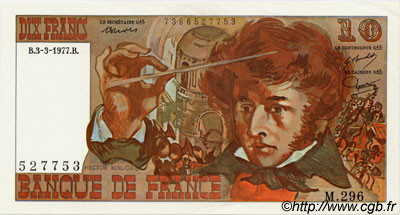 10 Francs BERLIOZ FRANCIA  1977 F.63.21 q.FDC