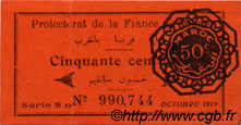 50 Centimes MAROCCO  1919 P.05c SPL+
