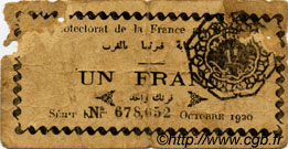 1 Franc MOROCCO  1920 P.06b G
