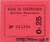 0,25 Franc MOROCCO Casablanca 1919 P.- UNC