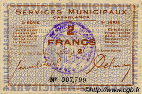 2 Francs MAROKKO Casablanca 1919 P.- SS