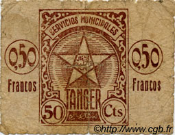 0,50 Francos MOROCCO Tanger 1941 P.02 P