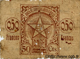0,50 Francos MAROCCO Tanger 1942 P.02 B