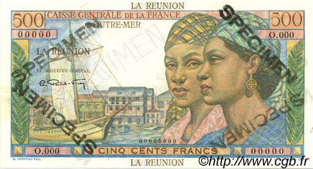 500 Francs Pointe à Pitre ISOLA RIUNIONE  1946 P.46s AU