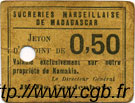 50 Centimes MADAGASCAR  1920 P.-- BB