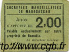 2 Francs MADAGASCAR  1920 P.-- XF