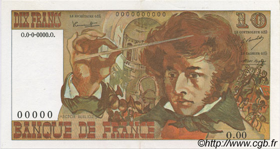 10 Francs BERLIOZ FRANCIA  1972 F.63.01S SC