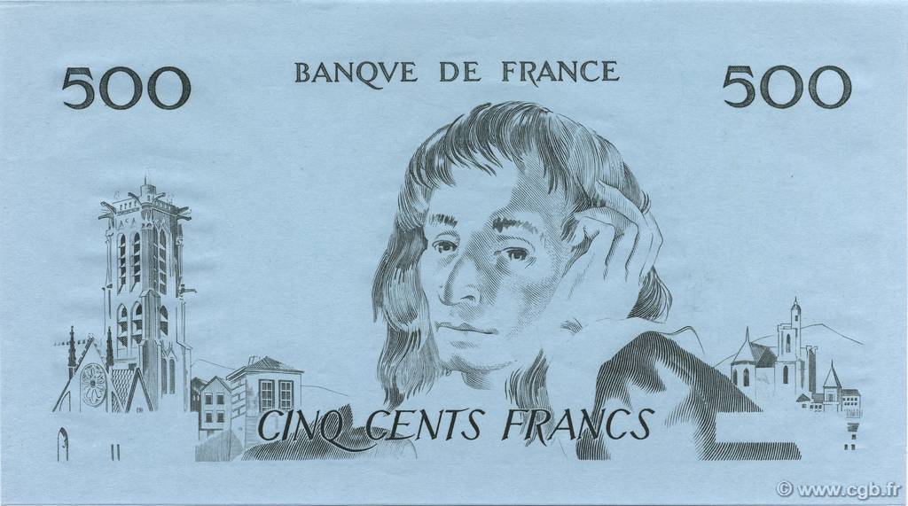 500 Francs PASCAL FRANCIA  1968 F.71.00Ec FDC