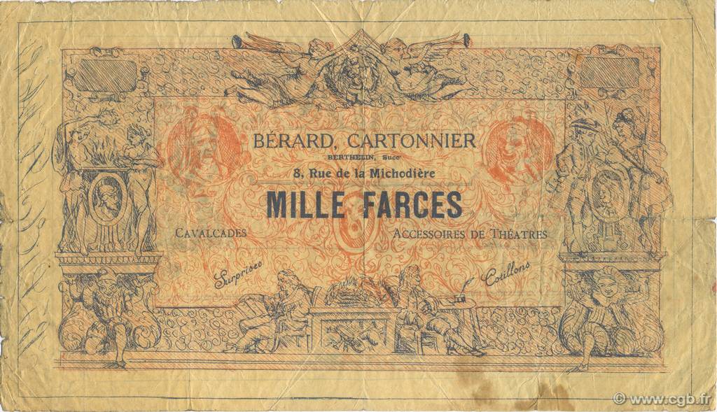1000 Farces FRANCE regionalismo y varios  1930 F.-- MBC