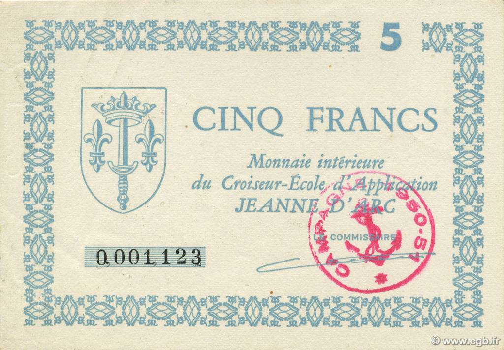 5 Francs FRANCE regionalism and various  1948 K.206 UNC-