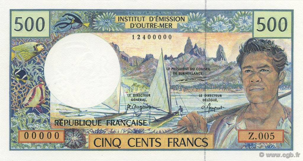 500 Francs POLYNÉSIE, TERRITOIRES D OUTRE MER  1992 P.01b NEUF