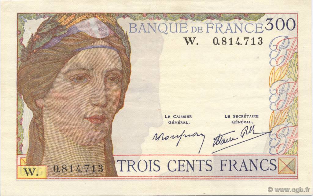 300 Francs FRANCIA  1938 F.29.02 EBC+