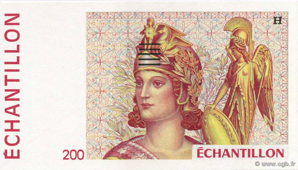 200 Francs FRANCE Regionalismus und verschiedenen  1990  ST