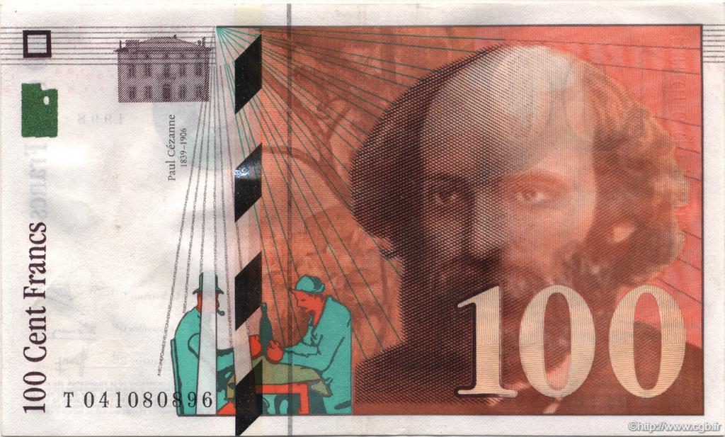 100 Francs CÉZANNE FRANCE  1998 F.74.02 XF+