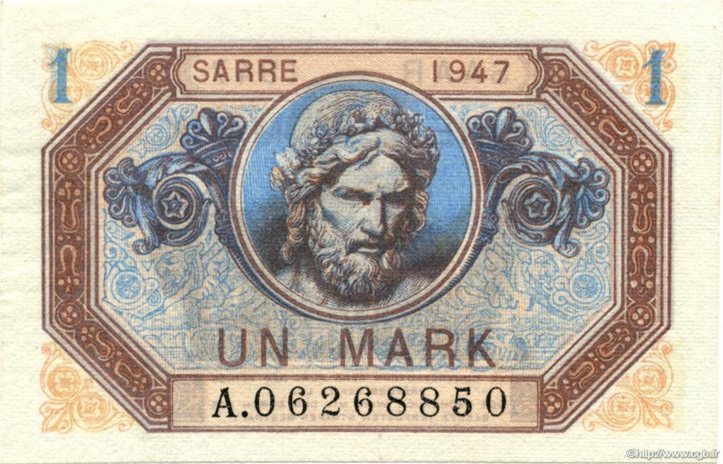 1 Mark SARRE FRANCE  1947 VF.44.01 SPL
