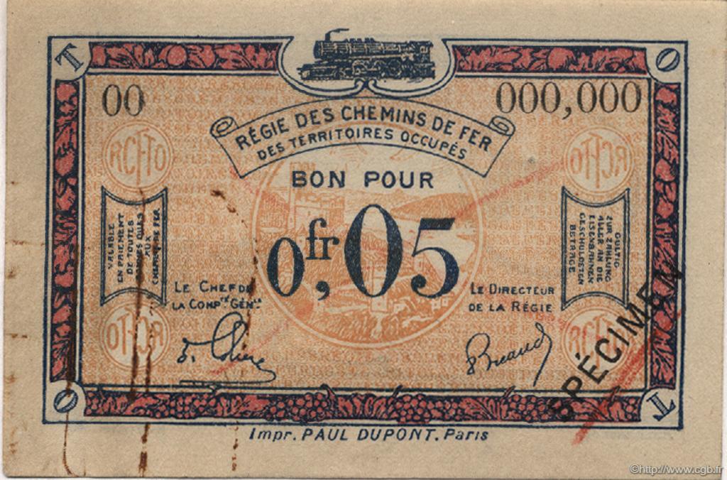 5 Centimes FRANCE Regionalismus und verschiedenen  1923 JP.135.01s SS