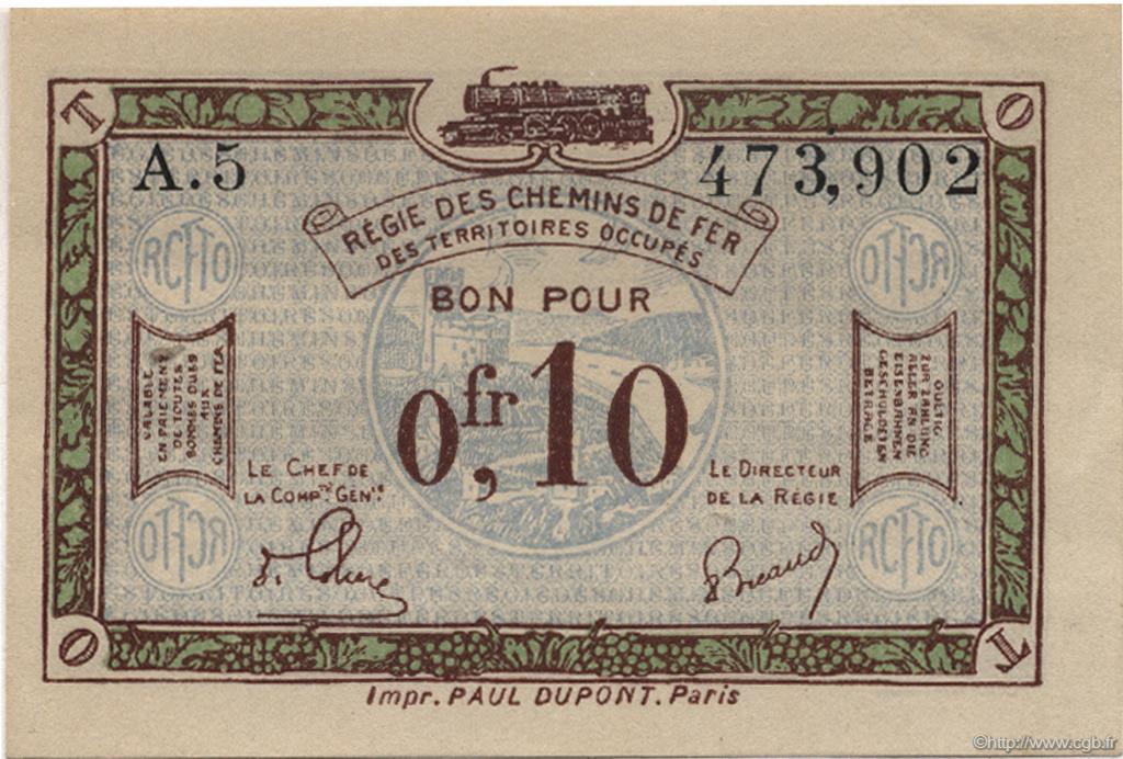 10 Centimes FRANCE Regionalismus und verschiedenen  1923 JP.135.02 fST