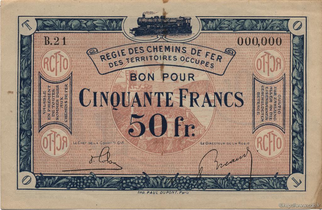 50 Francs FRANCE regionalism and various  1923 JP.135.09 XF