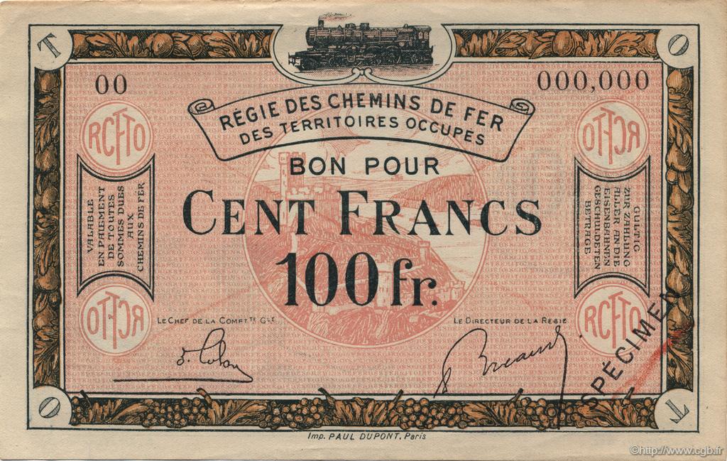 100 Francs FRANCE regionalism and miscellaneous  1923 JP.135.10s XF