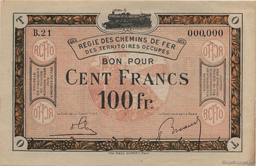 100 Francs FRANCE regionalism and various  1923 JP.135.10 AU