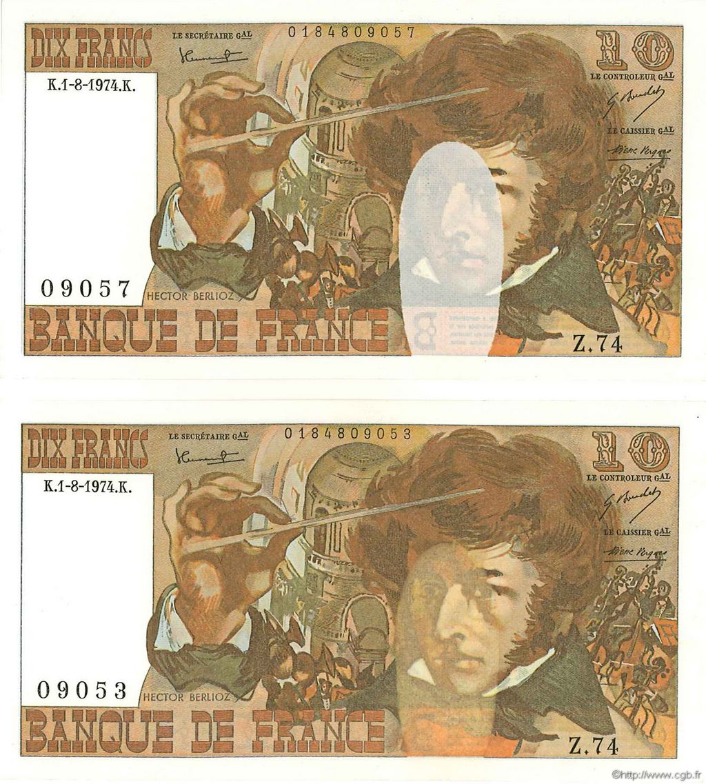 10 Francs BERLIOZ FRANCE  1974 F.63.06 NEUF