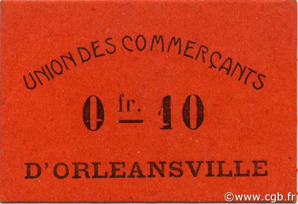 10 Centimes ALGERIEN Orleansville 1916 JPCV.04 ST