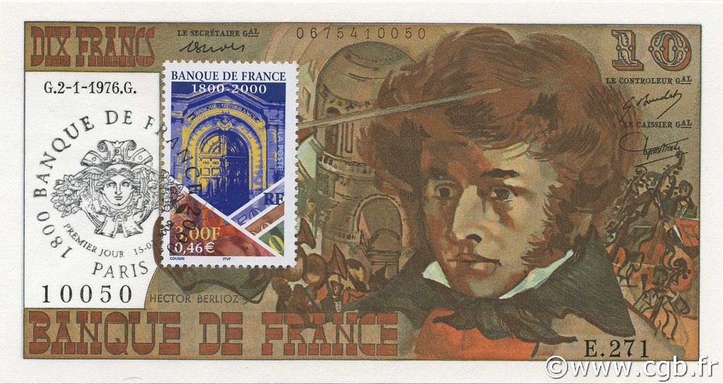 10 Francs BERLIOZ FRANCE  1976 F.63.16 UNC