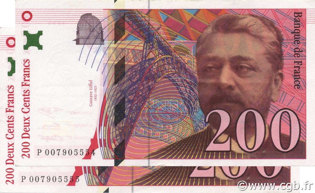 200 Francs EIFFEL FRANCIA  1995 F.75.01 SPL+