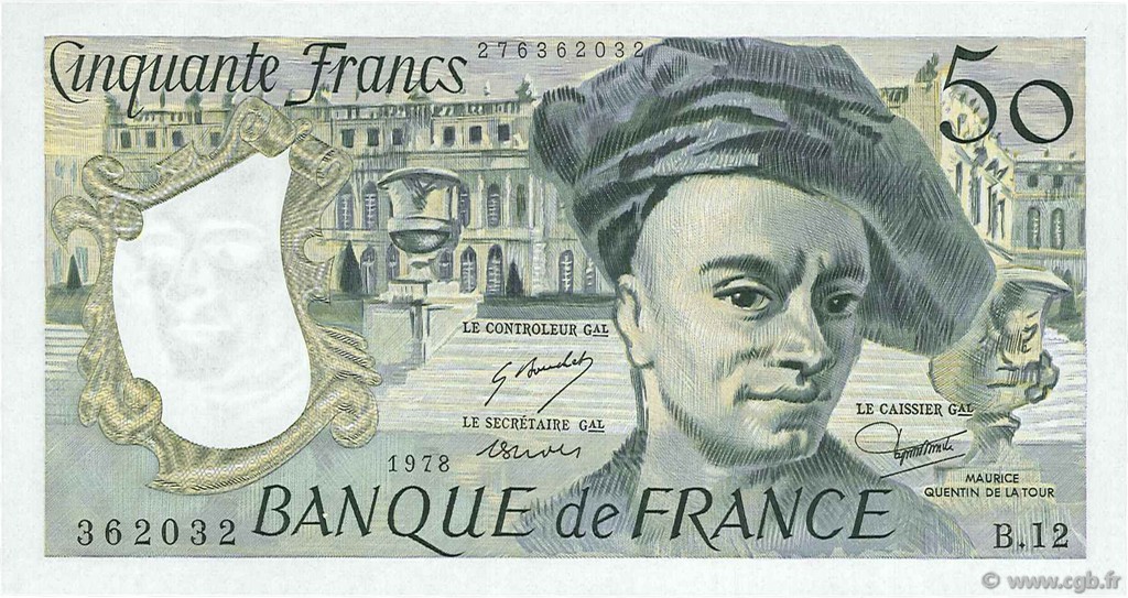 50 Francs QUENTIN DE LA TOUR FRANCE  1978 F.67.03 NEUF